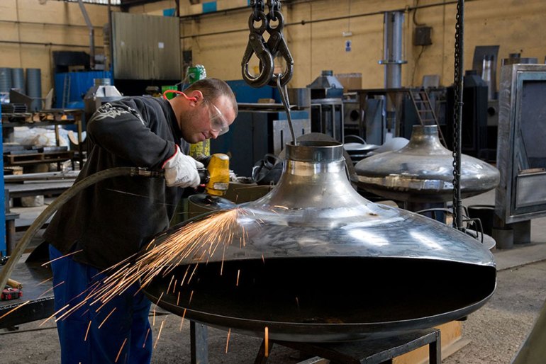 A Gyro beauty in the make, all Focus stoves are handmade in France