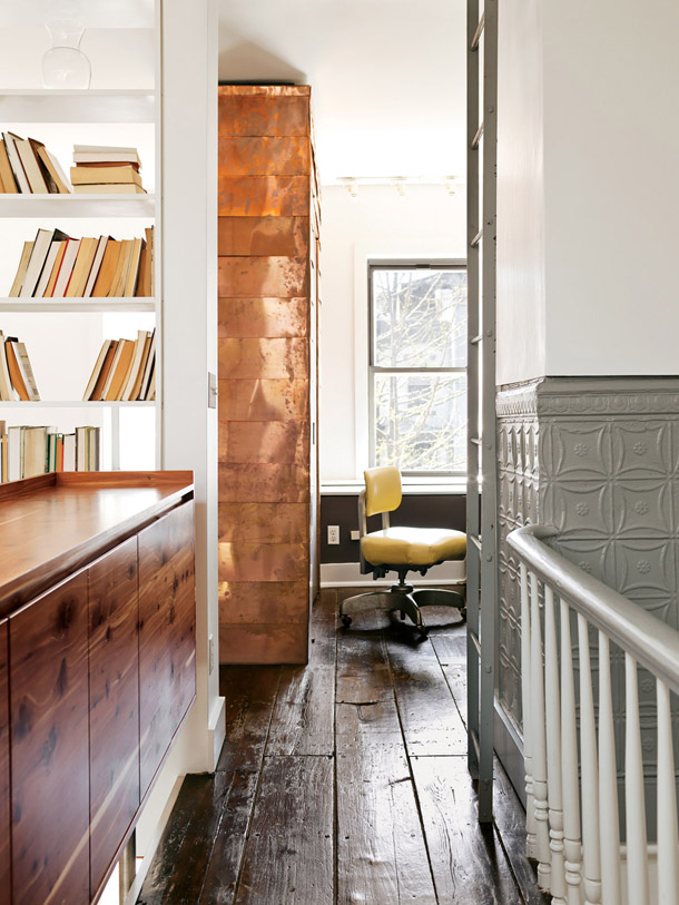 Copper accent wall - via Concepts and Colorways