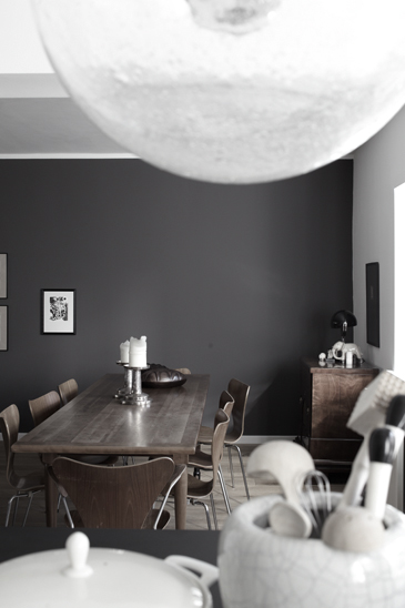 Grey walls in this masculine interior styled by German stylist Wolfram Neugebauer