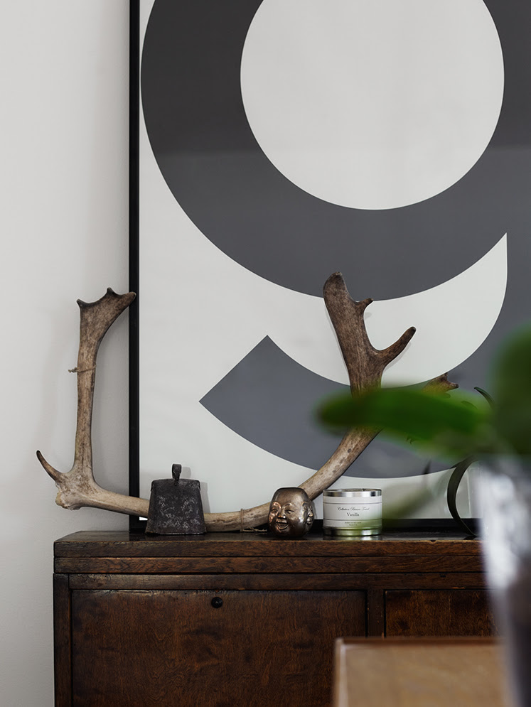 Antlers off the wall styled by Pella Hedeby - via Coco Lapine