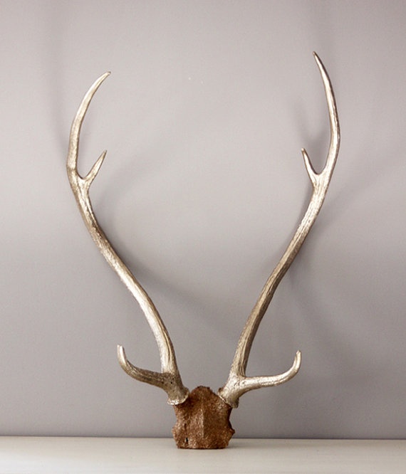 Gold antlers - via Etsy