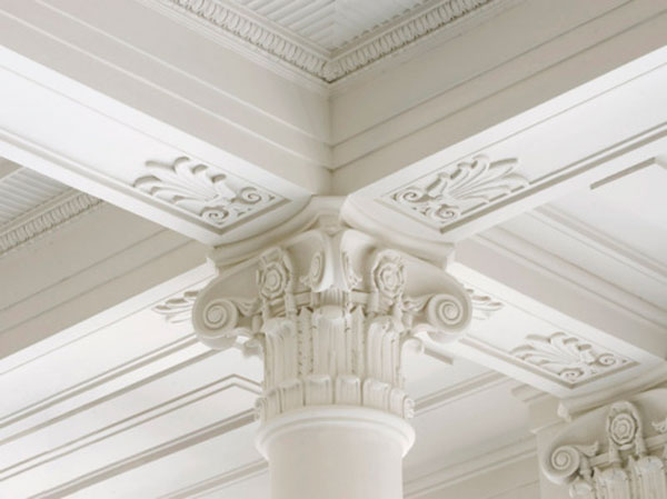 High and Ornate Ceilings