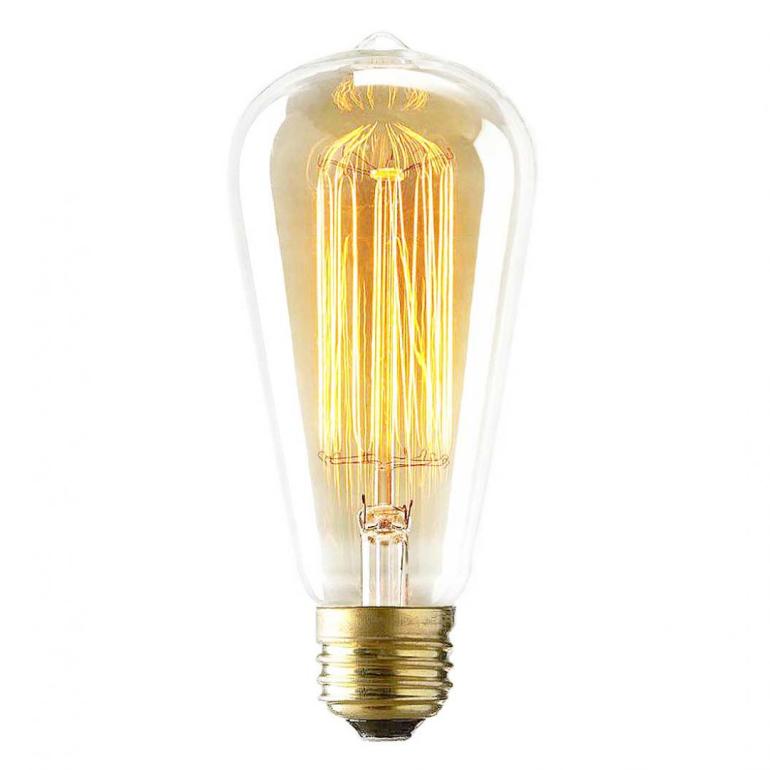 Vintage 60 Watt Reproduction Original Edison Light Bulb from Inhabit Living - USD 10,00