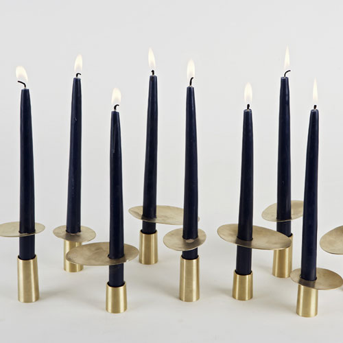 Bronze Candlesticks by Lindsey Adelman - via The Design Traveller