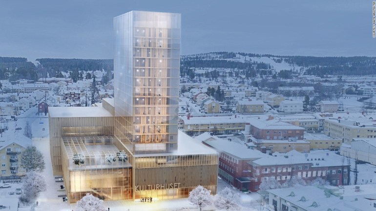 The proposed Sida Vid Sida - side by side - building designed by Swedish architects White Arkitekter - via CNN