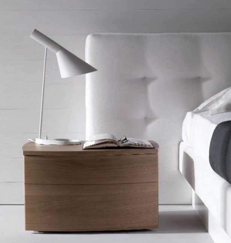 AJ Desk Lamp in white as a nightlamp in the bedroom