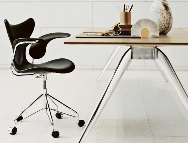 The Lily chair, designed in 1970 for the Danish Central Bank