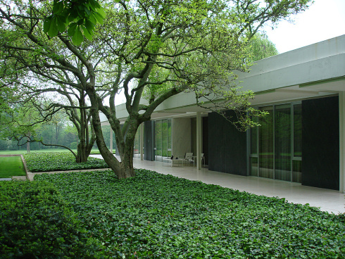 The Miller residence in Columbus, Indiana USA designed by Eero Saarinen 