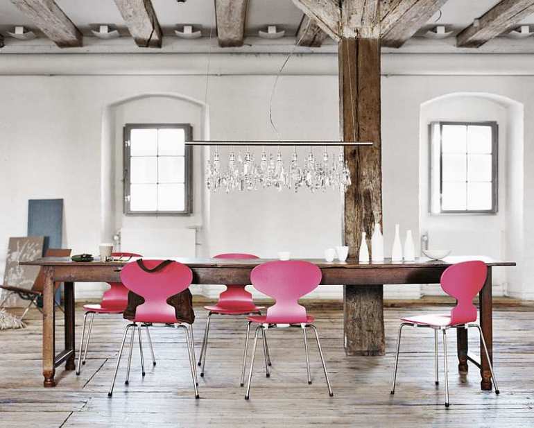 The Ant chair, designed in 1951 by Arne Jacobsen, via Eros Greatti