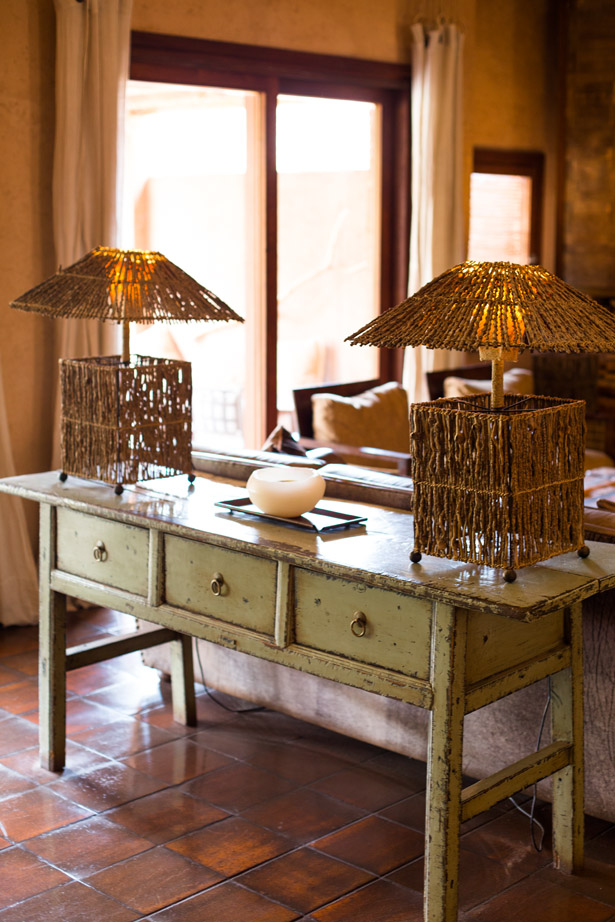 Seagrass wicker in Hotel Alto Atacama, Chile - via Ann Street Studio