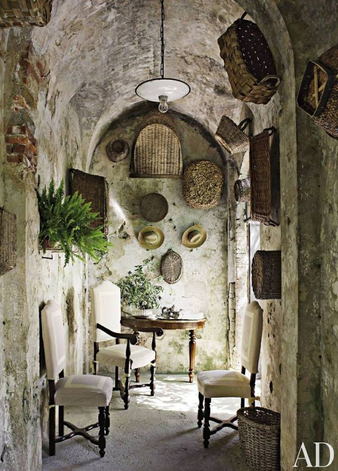 Dede's Pratesi's Tuscan home via Architectural Digest