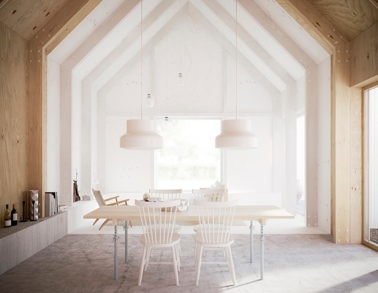 Diningroom in a Swedish house designed by Forstberg Arkitektur via Coco Lapine