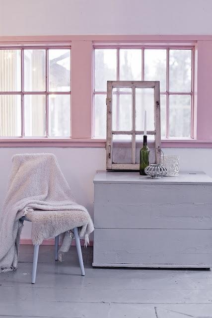 I have never seen this until now, pink windows! via InteriorsOriginals