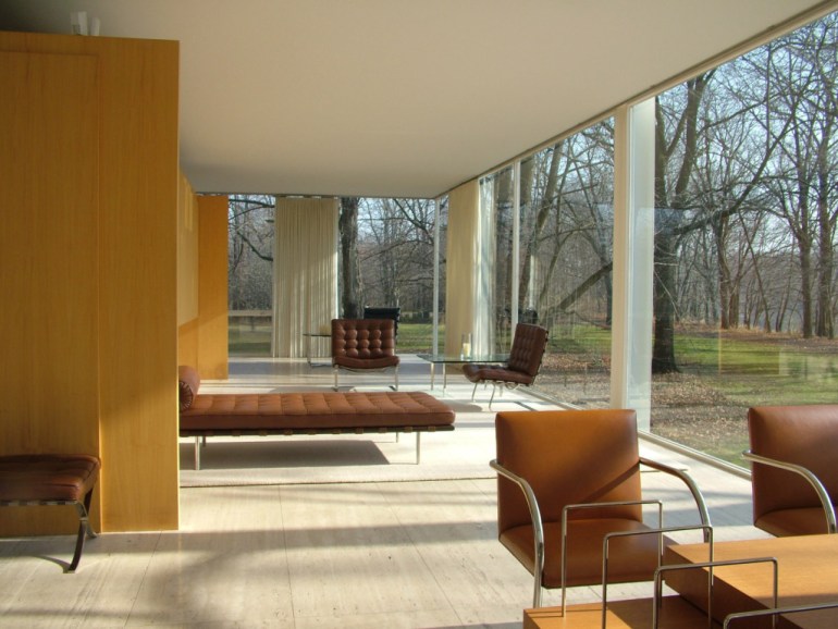 Inside Farnsworth House