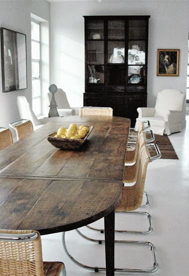 Mies van der Rohe Cane Cantilever chairs, designed in 1928,  via Habitually Chic