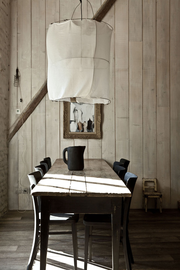 The Koushi Lamp as seen in Karel Balas' summerhouse - via Stylejuicer
