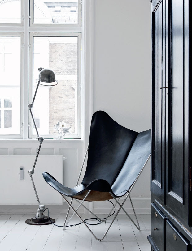 Black leather butterfly - via Coco Lapine